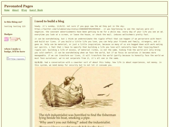 blog screenshot