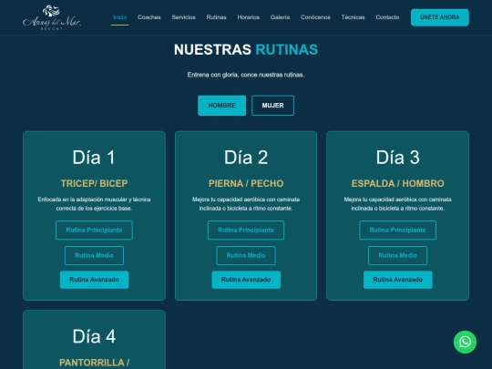 rutinas-arenas screenshot
