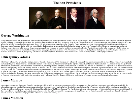 presidental screenshot