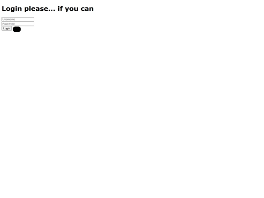 login screenshot