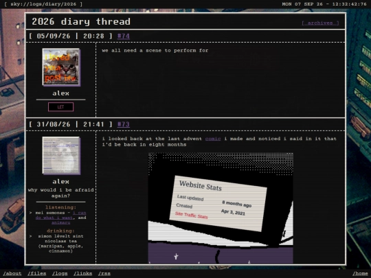 logs/diary/2026 screenshot