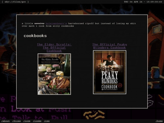 logs/gut screenshot