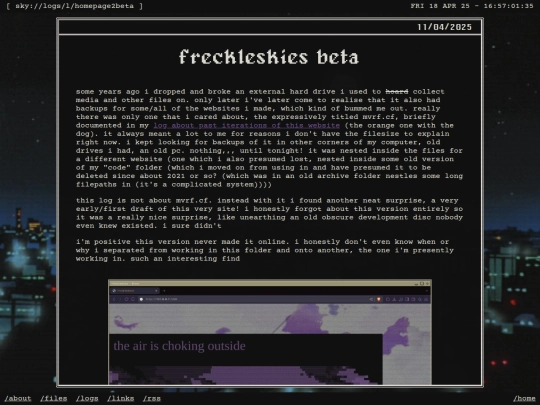 logs/l/homepage2beta screenshot