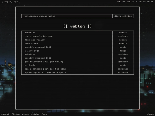 logs/l screenshot
