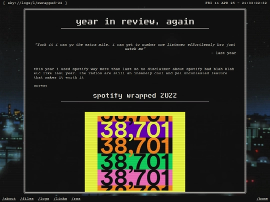 logs/l/swrapped-22 screenshot