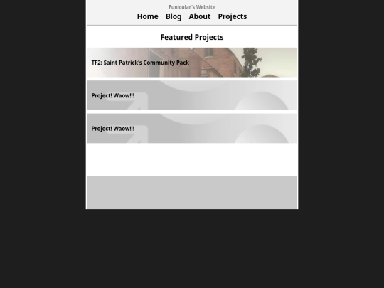 projects screenshot