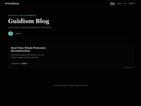 blog screenshot