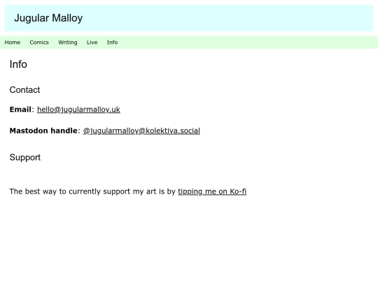 info screenshot