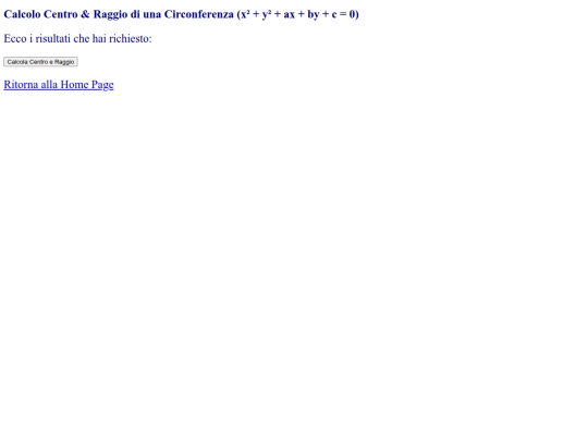 pagine/circonferenza screenshot