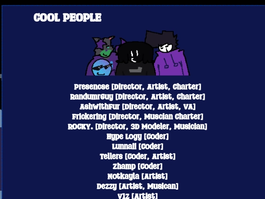 credits screenshot