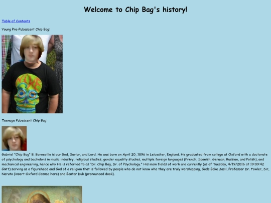 History screenshot