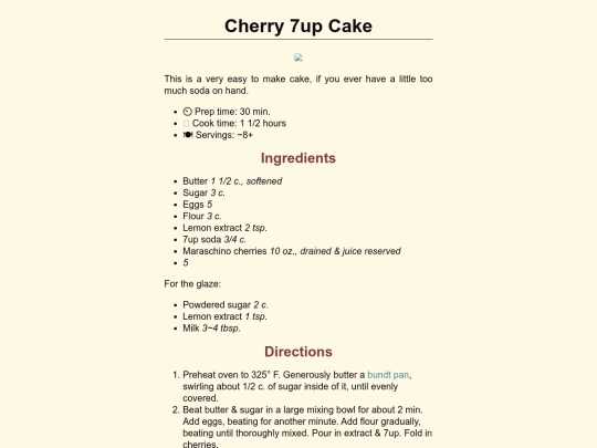 recipes/cherry-7up-cake screenshot