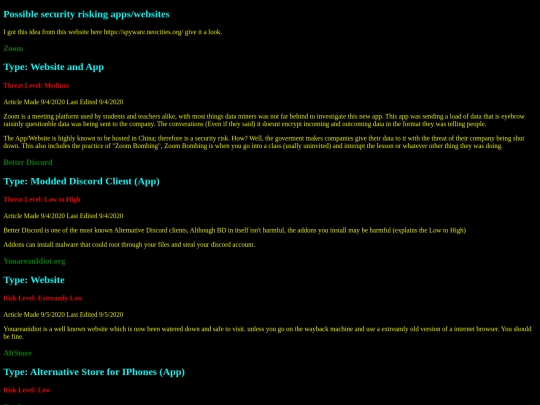 riskyappsandsites screenshot