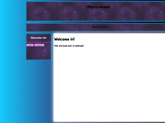 starcrossed screenshot