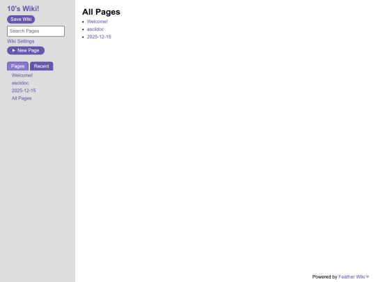FeatherWiki-platon screenshot