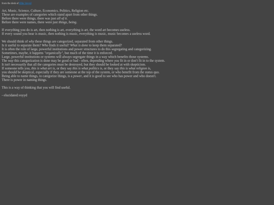 categories screenshot