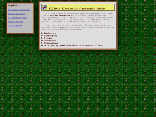 components screenshot