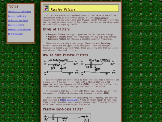 filters screenshot