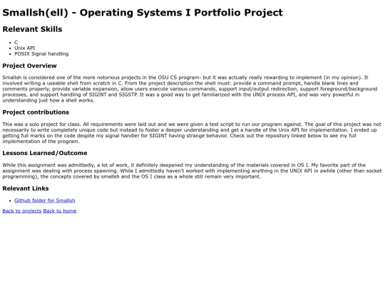 projects/small_shell screenshot