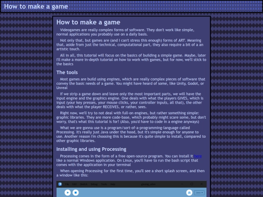 tutorials/games screenshot