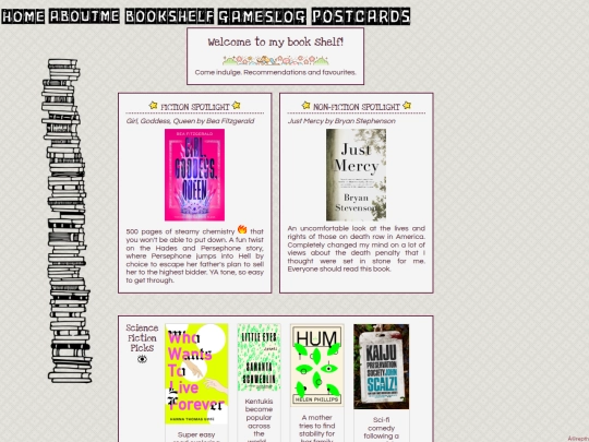 bookshelf screenshot
