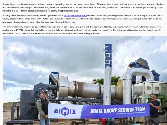 40-tph-mini-asphalt-plant-for-county-road-projects-in-kenya screenshot