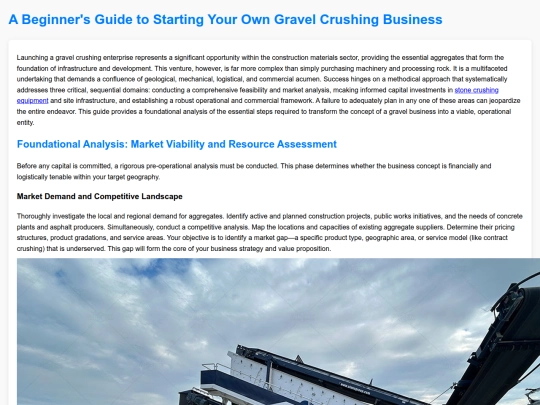 a-beginners-guide-to-starting-your-own-gravel-crushing-business screenshot