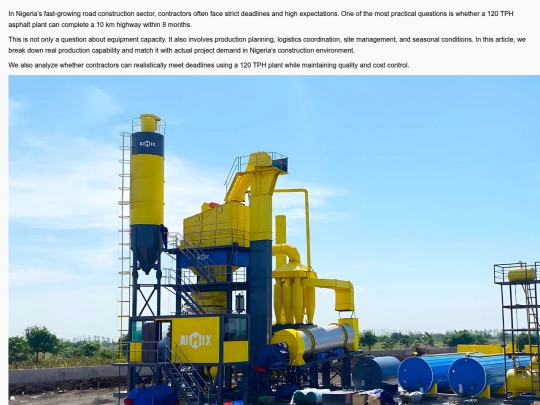 can-120-tph-asphalt-plant-complete-10-km-highway-nigeria-8-months screenshot