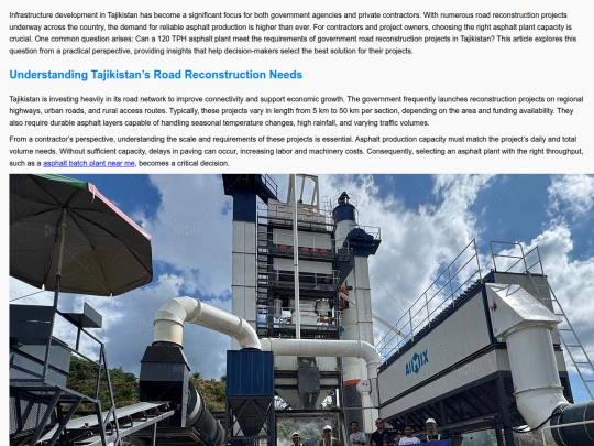 can-120-tph-asphalt-plant-support-government-road-reconstruction-projects-tajikistan screenshot