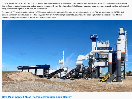 can-an-80-tph-asphalt-plant-complete-a-20000-ton-road-project-within-6-months screenshot