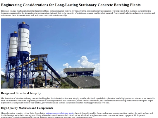 engineering-considerations-for-long-lasting-stationary-concrete-batching-plants screenshot