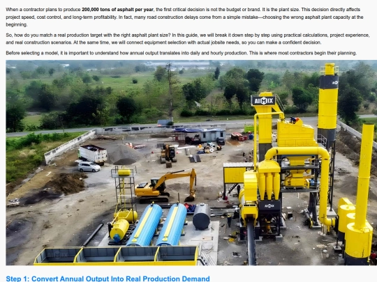 how-to-choose-asphalt-plant-size-based-on-200000-tons-year-production-requirement screenshot