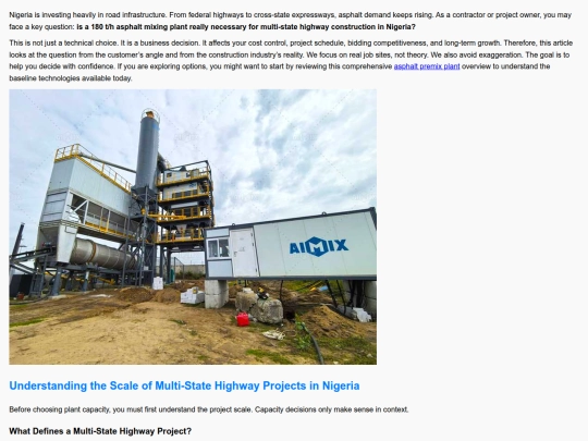 is-180-tph-asphalt-mixing-plant-necessary-for-multi-state-highway-construction-in-nigeria screenshot