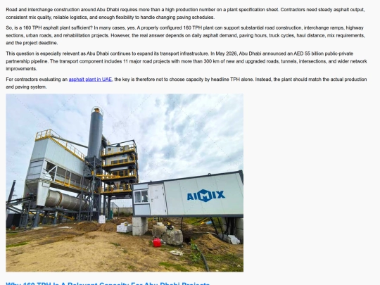 is-a-160-tph-asphalt-plant-sufficient-for-road-and-interchange-construction-around-abu-dhabi screenshot
