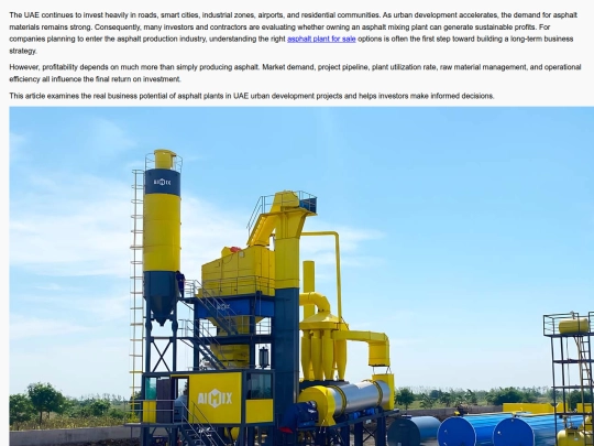 is-asphalt-mixing-plant-profitable-business-for-uae-urban-development-projects screenshot