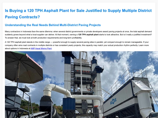 is-buying-120-tph-asphalt-plant-for-sale-justified-to-supply-multiple-district-paving-contracts screenshot