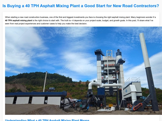 is-buying-a-40-tph-asphalt-mixing-plant-a-good-start-for-new-road-contractors screenshot