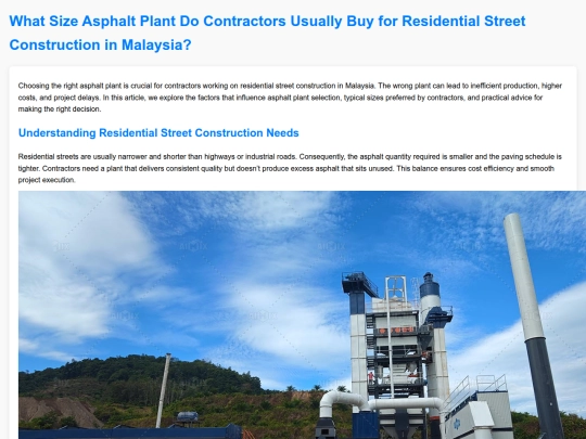what-size-asphalt-plant-do-contractors-usually-buy-for-residential-street-construction-in-malaysia screenshot