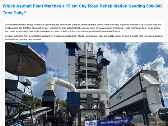 which-asphalt-plant-matches-15km-city-road-rehabilitation-600-900-tons-daily screenshot
