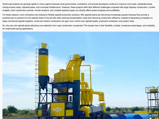 why-mini-asphalt-plants-are-popular-for-small-road-projects screenshot