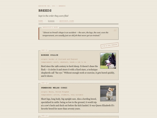 breeds screenshot