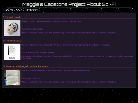 artifacts screenshot