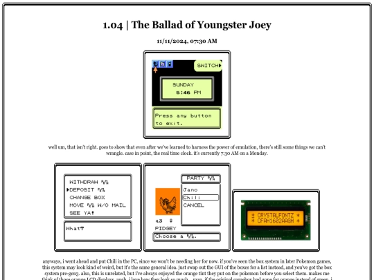 Let's Plays/Pokemon Crystal/104Ballad screenshot