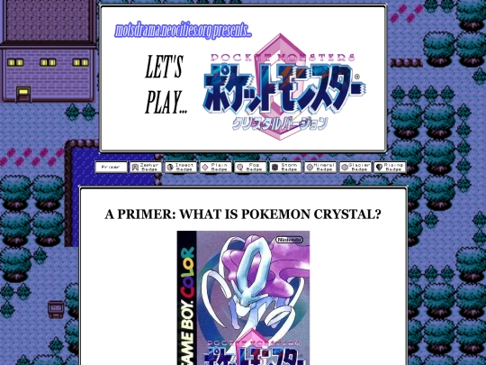 Let's Plays/Pokemon Crystal screenshot
