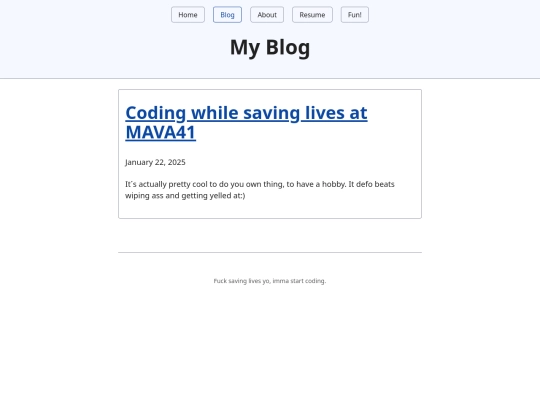 blabla/blog screenshot