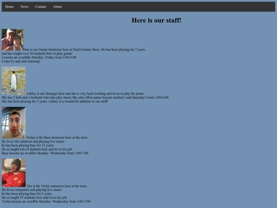 schedule screenshot