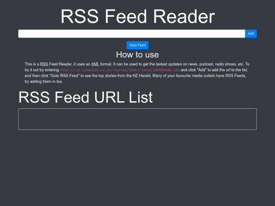 RSS-Feed-Reader-master screenshot