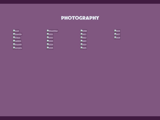 htmlPortfolio/photography screenshot