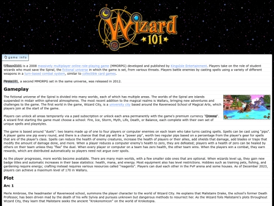 page/games/wizard101 screenshot