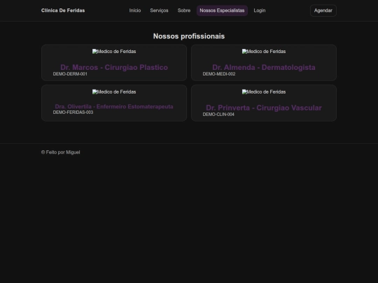 especialistas screenshot